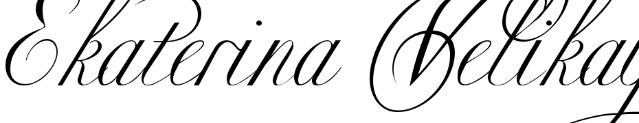 Ekaterina Velikaya Two Font Download Free