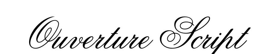 Ouverture Script Yazı tipi ücretsiz indir