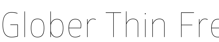 Glober Thin Free Schrift Herunterladen Kostenlos