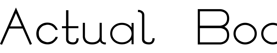 Actual Book Font Download Free