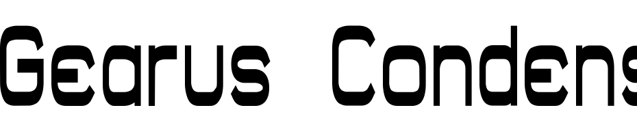 Gearus Condensed Heavy Yazı tipi ücretsiz indir