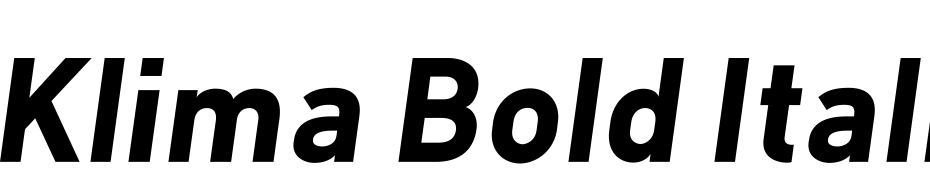 Klima Bold Italic Font Download Free