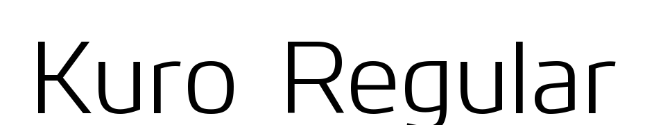 Kuro Regular Font Download Free