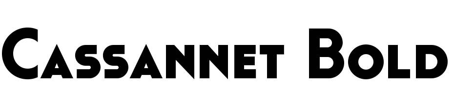 Cassannet Bold Font Download Free
