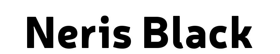 Neris Black Font Download Free