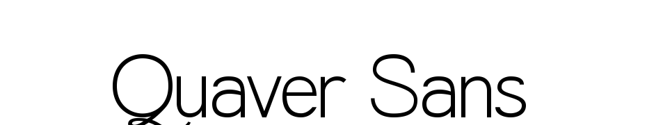 Quaver Sans Scarica Caratteri Gratis