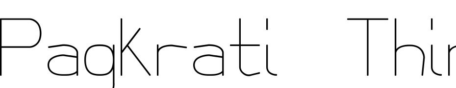 Pagkrati Thin Font Download Free