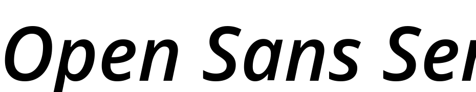 Open Sans Semibold Italic Font Download Free
