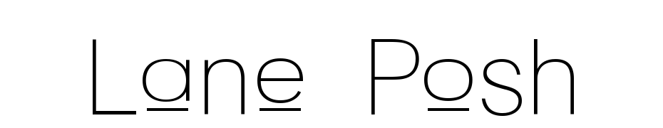 Lane  Posh Fuente Descargar Gratis